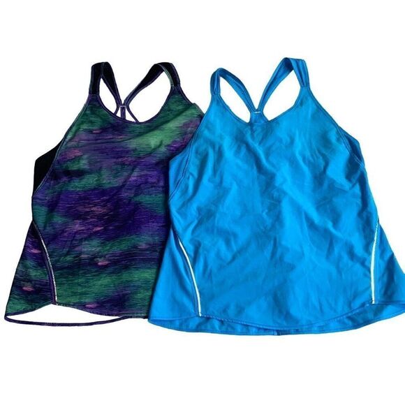 Lululemon Athletica EUC Womens Real Quick Singlet Yoga Workout Tanks Set Of 2 - Picture 1 of 7